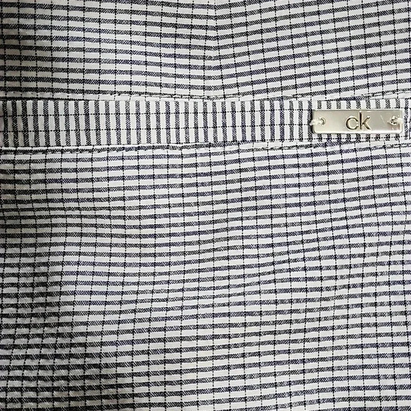 Women's Calvin Klein Printed Tie-Waist Pants, Navy Blue/White, Size 6, NWT - Picture 12 of 15